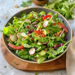 Fresh Mixed Greens Side Salad (for Steak, Pasta, & More!)