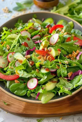 Fresh Mixed Greens Side Salad (for Steak, Pasta, & More!)