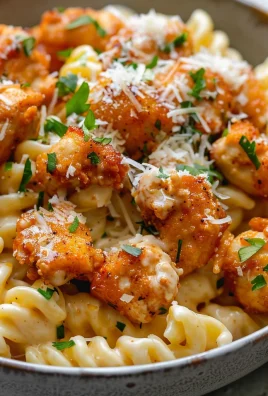 Garlic Butter Chicken Bites with Creamy Parmesan Pasta: An Incredible 7-Step Recipe