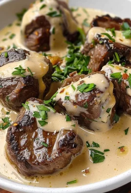 Garlic Butter Steak Bites with Parmesan Cream Sauce: A Flavorful, Easy Recipe