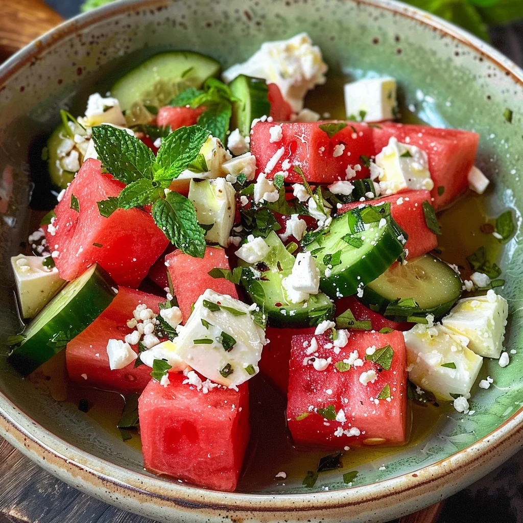 Greek Watermelon Salad