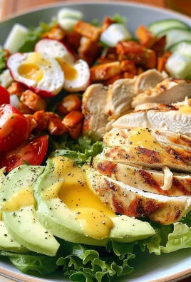 Grilled Chicken Cobb Salad with Honey Dijon {Paleo, Whole30 Option}
