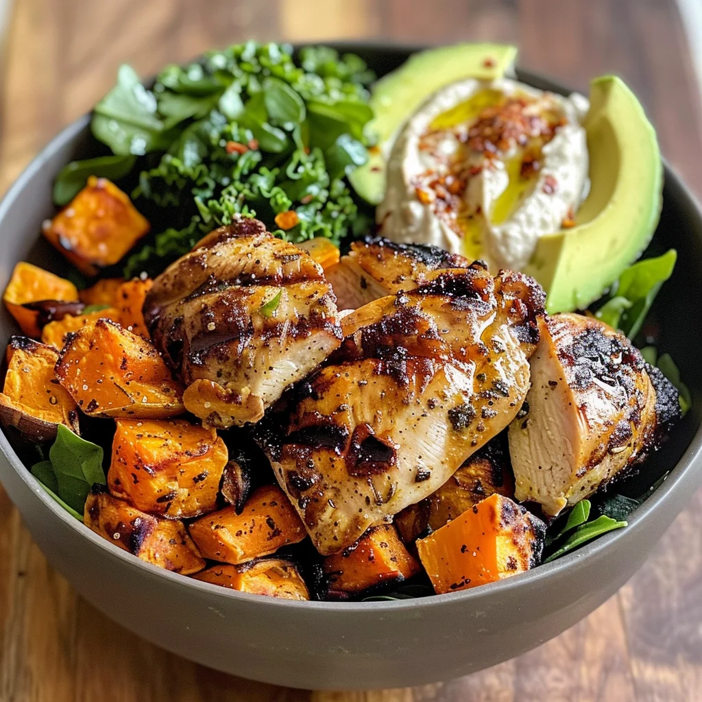 Grilled Chicken & Sweet Potato Bowl