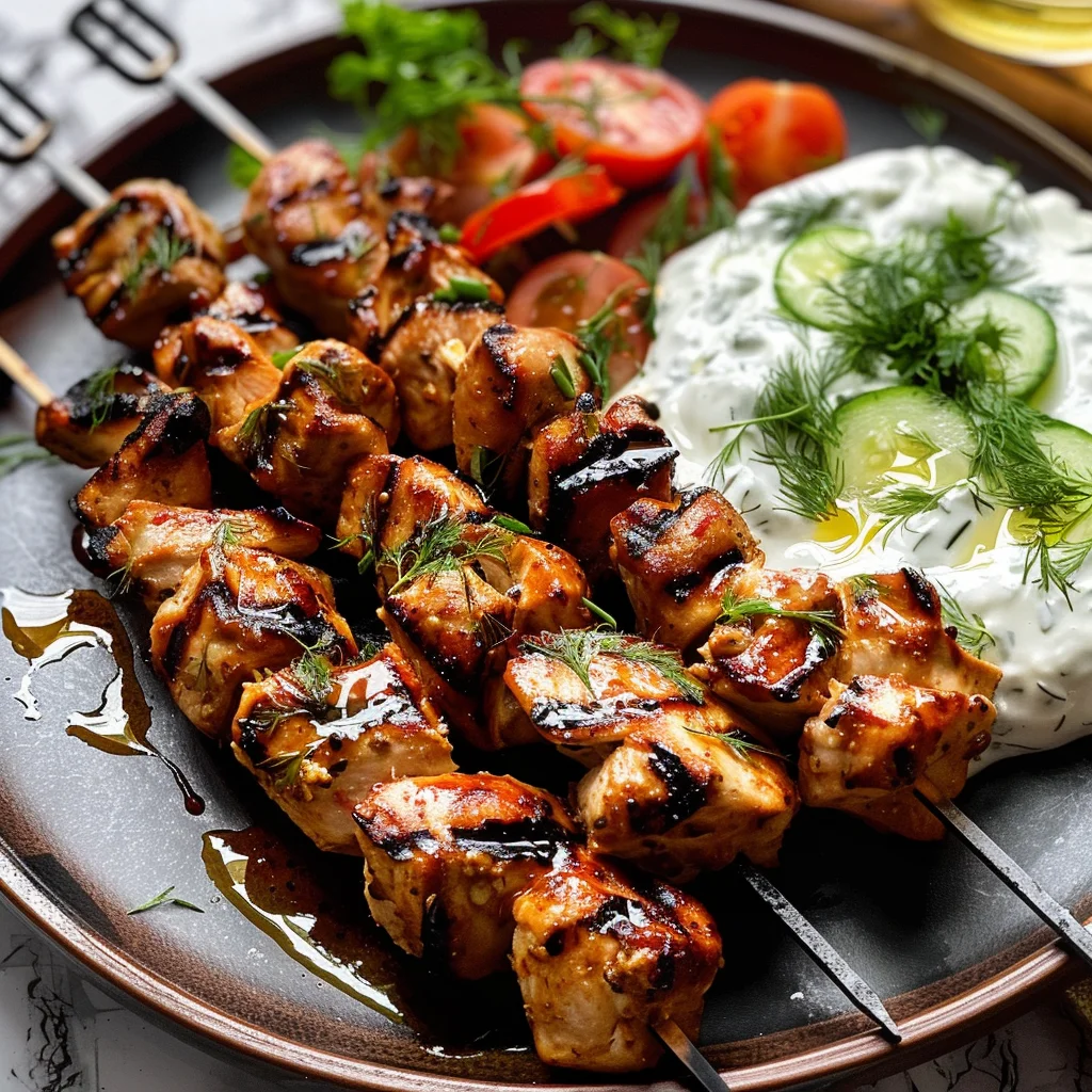 Grilled Chicken with Yogurt Sauce
