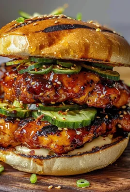 Grilled Korean BBQ Chicken Sandwich