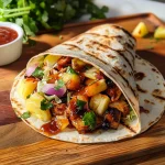 Hawaiian BBQ Chicken Wraps