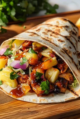 Hawaiian BBQ Chicken Wraps