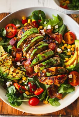 Honey Mustard Chicken Salad with Avocado, Bacon & Goat Cheese
