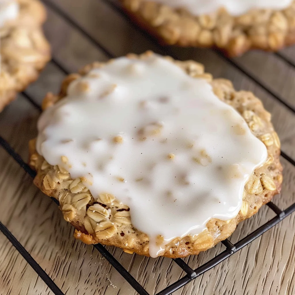 Iced oatmeal cookies - Crumbl copycat