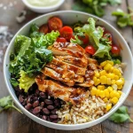 Irresistible High Protein BBQ Ranch Chicken Bowl Recipe