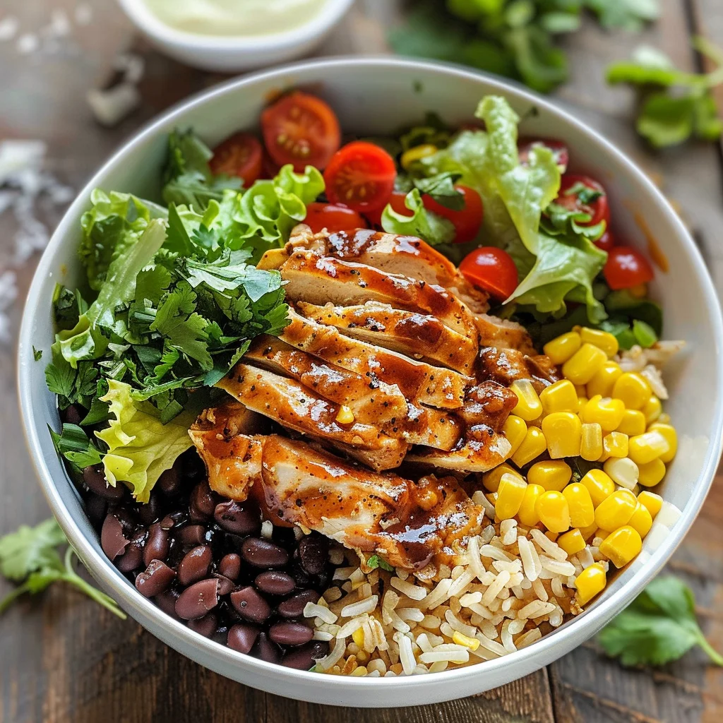 Irresistible High Protein BBQ Ranch Chicken Bowl Recipe