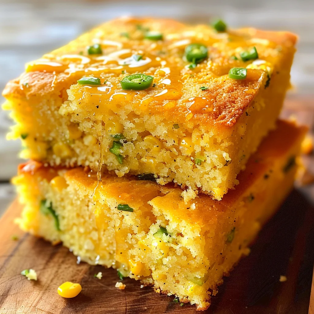 Jalapeño Cornbread with Lime Honey Glaze