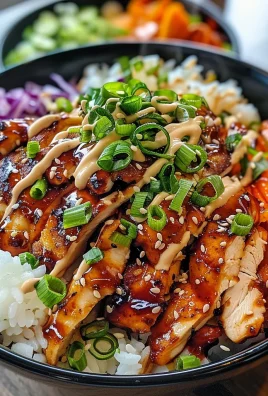 Korean BBQ Chicken Bowls with Gochujang Cream Sauce Awaits!