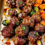 Korean BBQ Meatballs and Vegetables