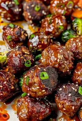 Korean BBQ Meatballs and Vegetables