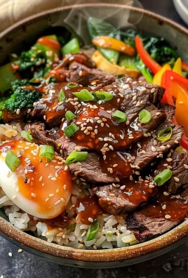 Korean BBQ Steak Rice Bowls with Spicy Cream Sauce: An Incredible Ultimate Recipe