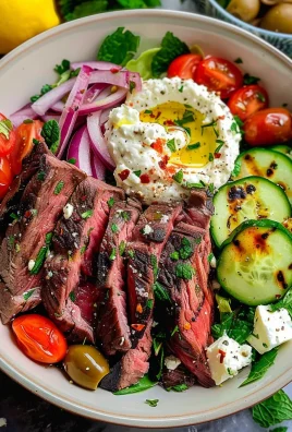 Mediterranean Steak Bowls