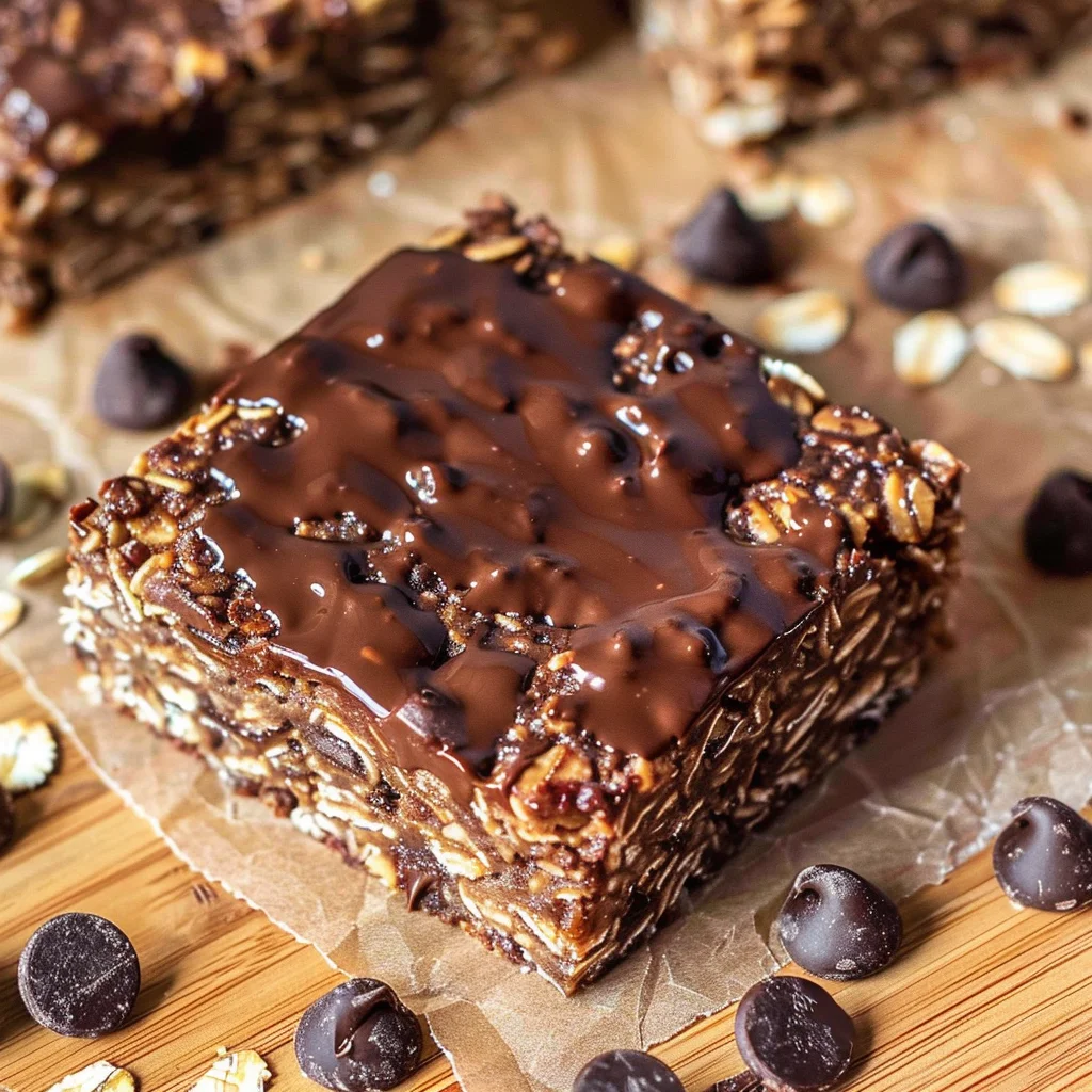 No Bake Chocolate Oatmeal Bars