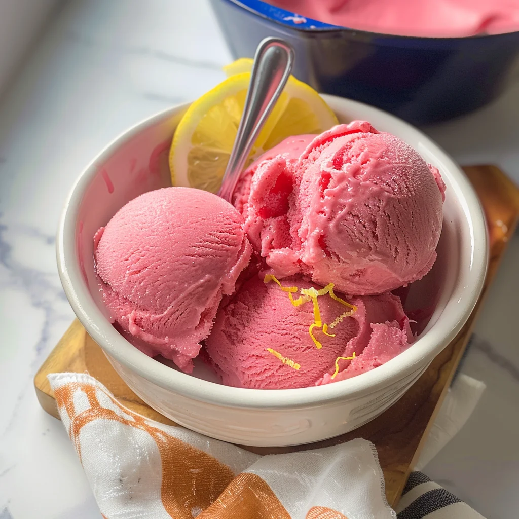 Pink Lemonade Sorbet Recipe