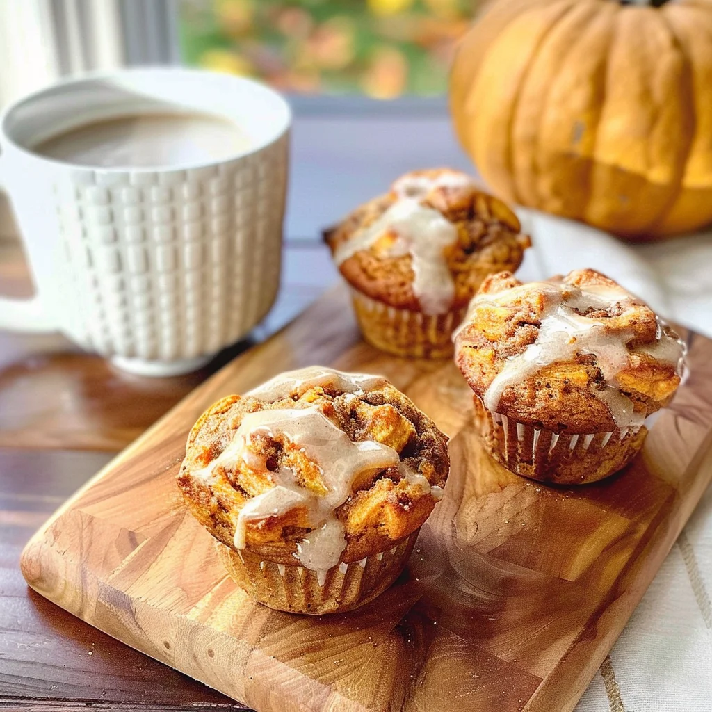 Pumpkin Cinnamon Roll Muffins: A Cozy Fall Breakfast Delight