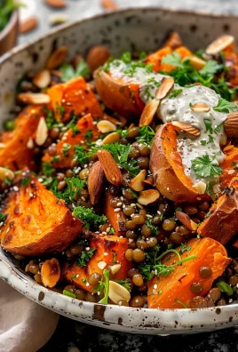 Roasted Sweet Potato Salad with Lentils