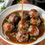 Slow Cooker Salisbury Steak Meatballs (Frozen Meatballs)