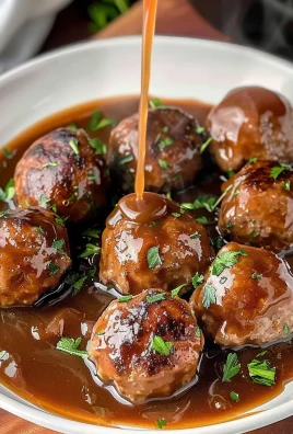Slow Cooker Salisbury Steak Meatballs (Frozen Meatballs)