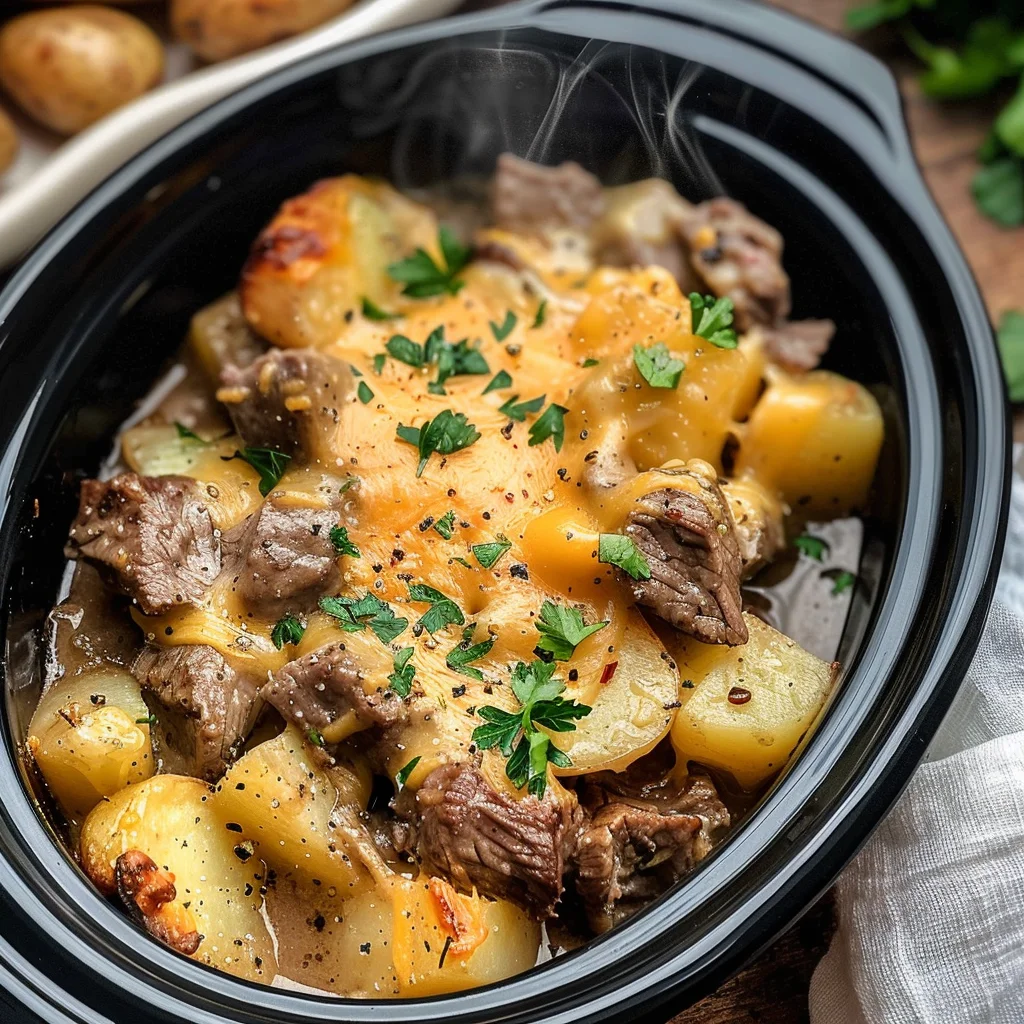 Slow Cooker Steak and Cheddar Potato Casserole: An Incredible Ultimate Recipe