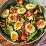 Spinach Salad with Bacon and Eggs