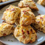 Air Fryer Apple Cheddar Bacon Scones