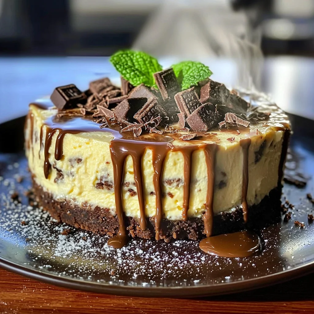 Andes Mint Cheesecake
