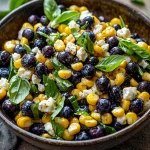 Blueberry Corn Feta Salad