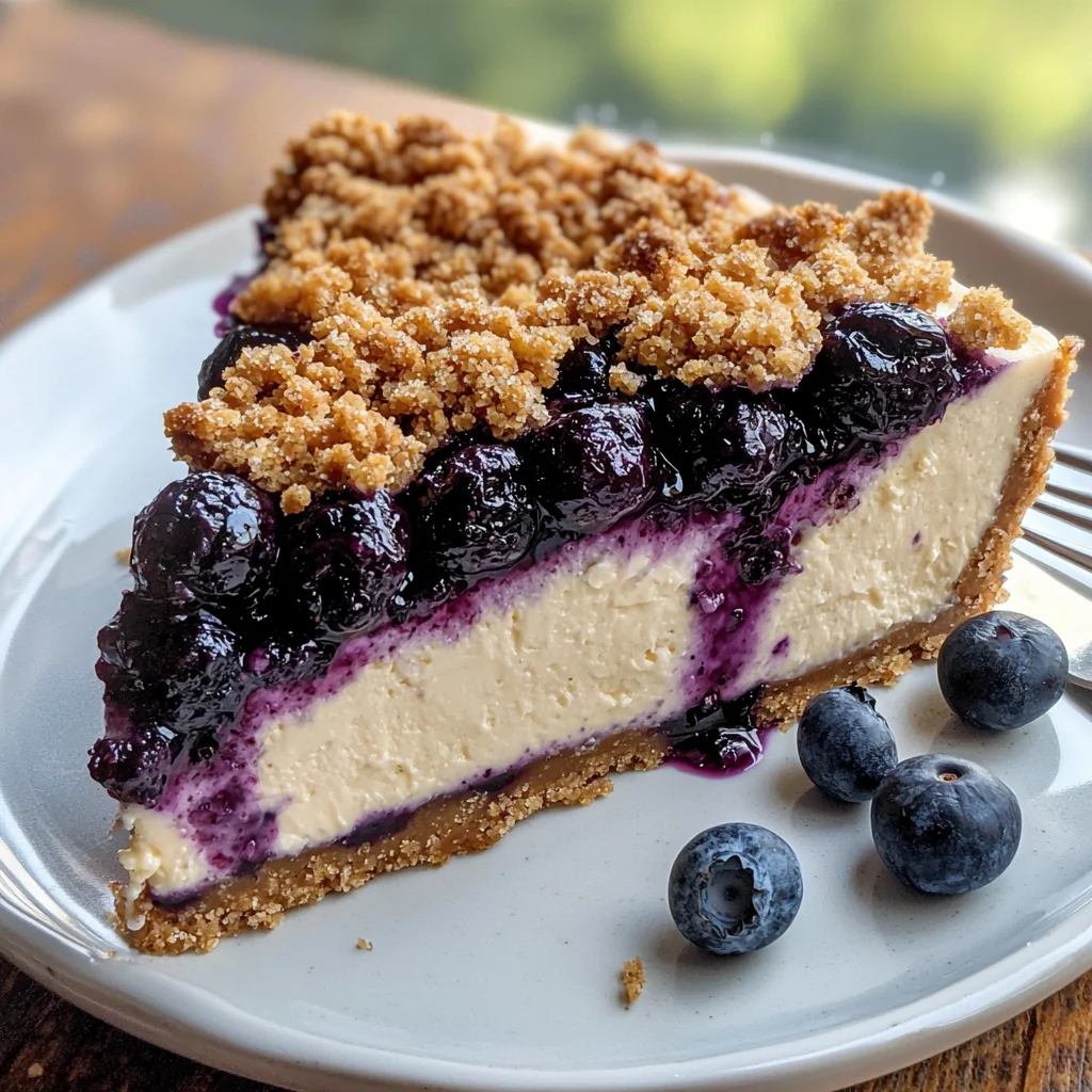 Blueberry Crumble Cheesecake