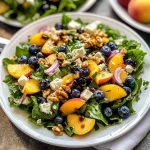 Blueberry Peach Feta Salad