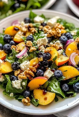Blueberry Peach Feta Salad
