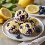 Blueberry and Lemon Zest Cottage Cheese Bites
