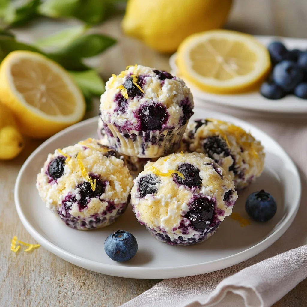 Blueberry and Lemon Zest Cottage Cheese Bites