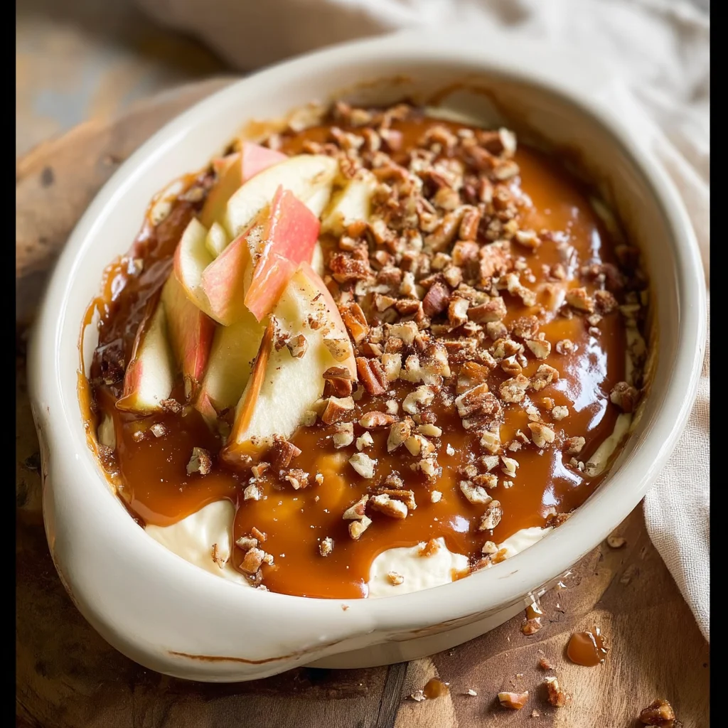 Caramel apple cheesecake dip recipe