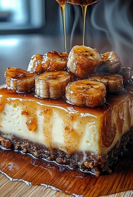 Caramelized Banana Cheesecake with Rum Glaze
