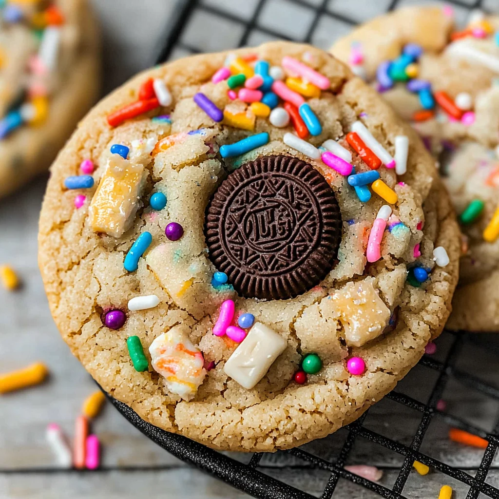 Chewy Birthday Cake Cookies