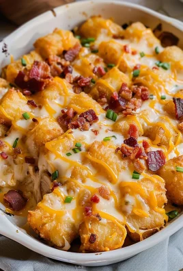 Chicken Bacon Ranch Tater Tot Casserole: A 450 Calorie Dish