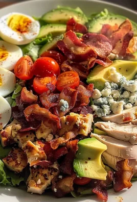 Classic American Cobb Salad with Crispy Bacon