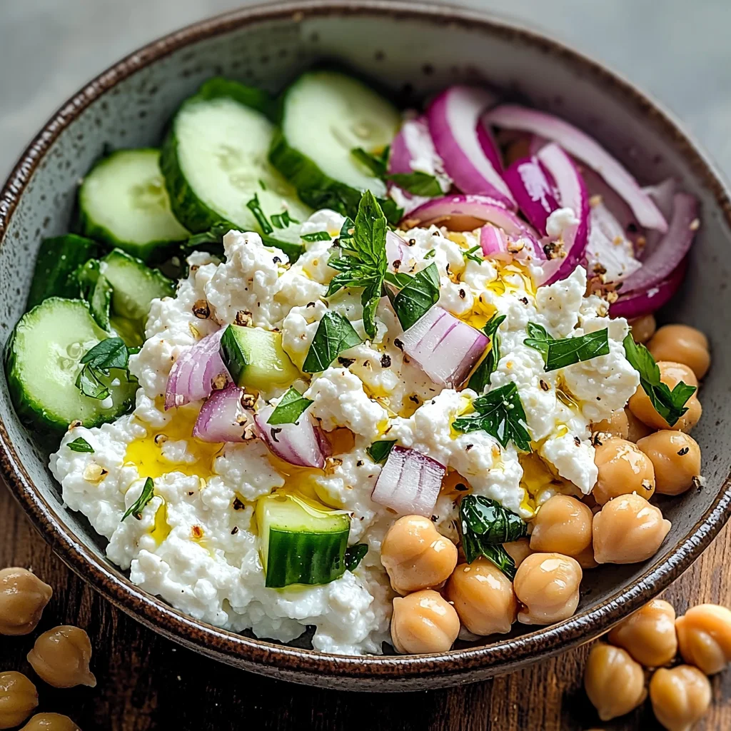 Cottage Cheese and Chickpea Salad: A Refreshing and Protein-Packed Delight