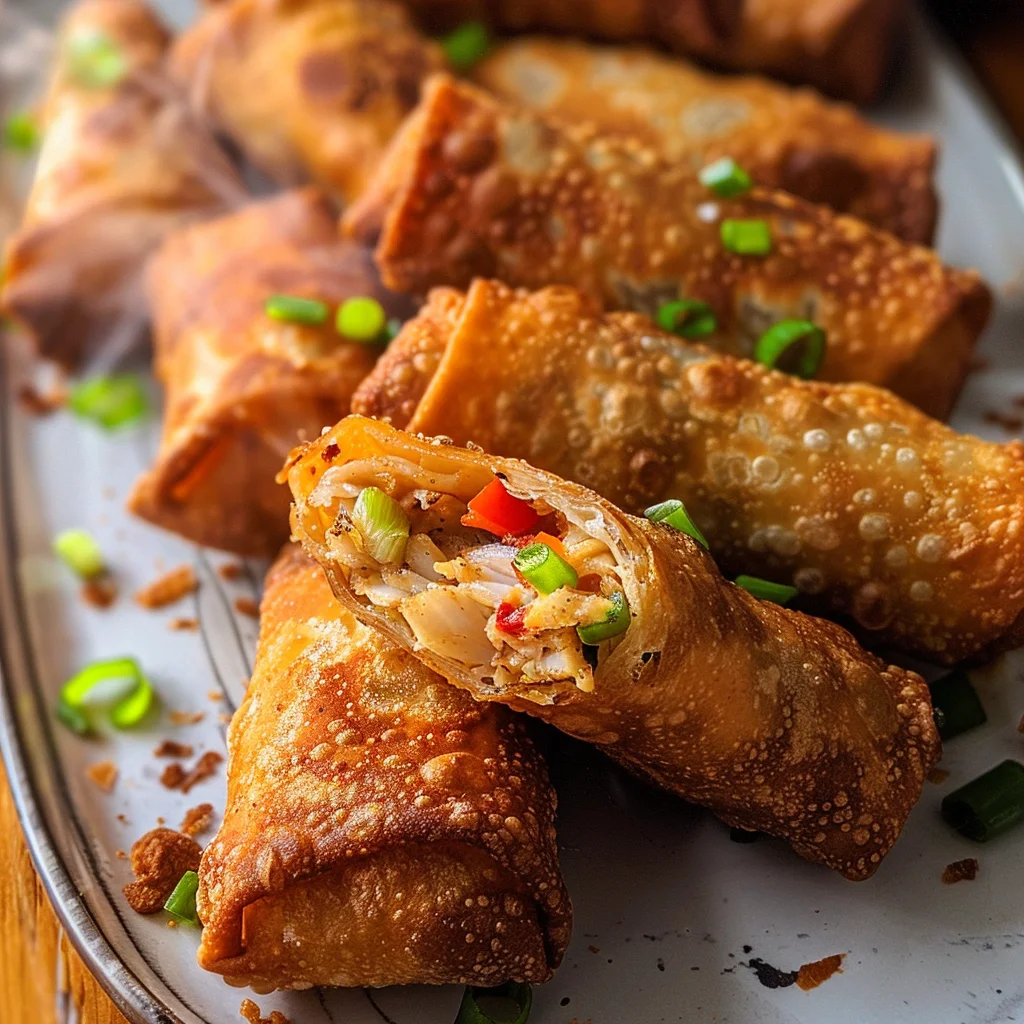 Crispy Crab Cake Egg Rolls: A Savory Seafood Snack Delight