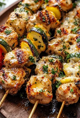 Easy Keto Garlic Parmesan Chicken Skewers Recipe