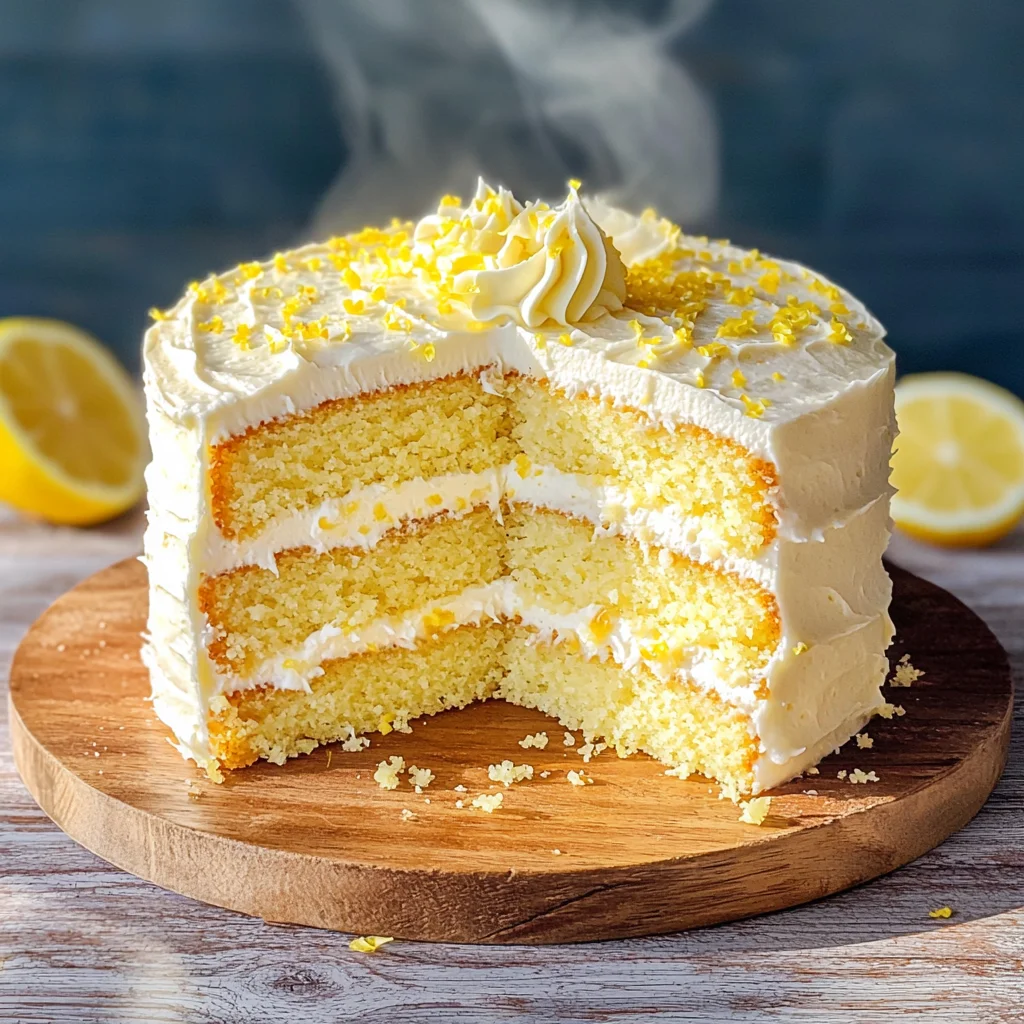 Easy Lemon Birthday Cake Recipe