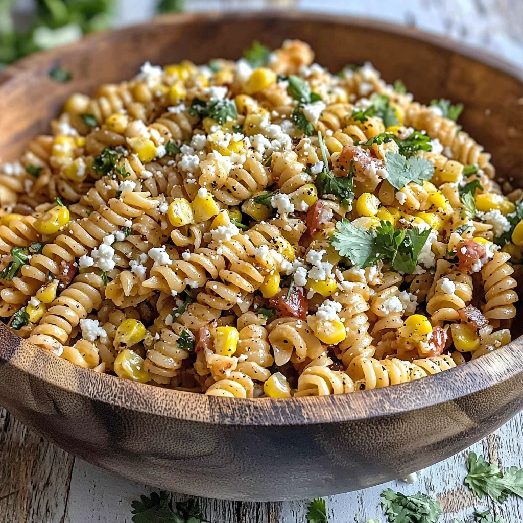 Elote Pasta Salad Recipe (Mexican Street Corn)