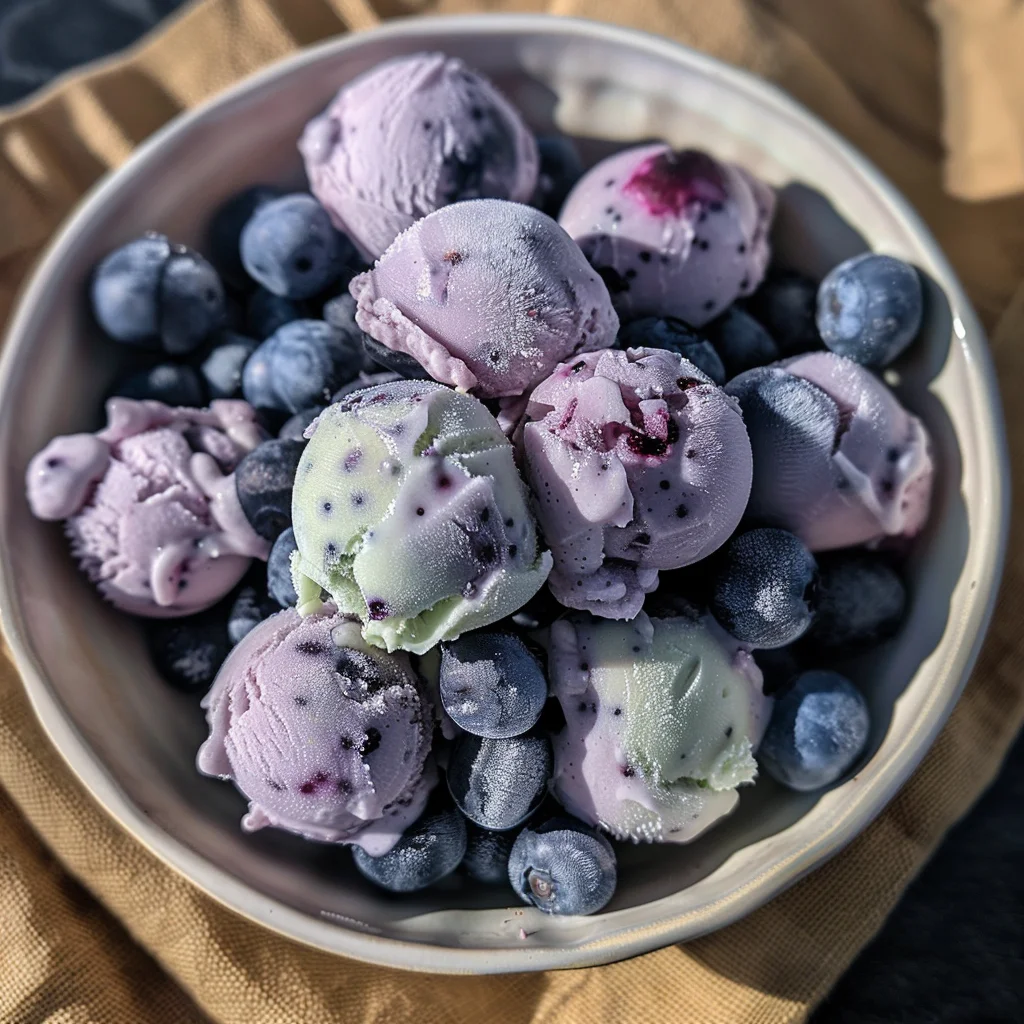 Frozen Yogurt Covered Blueberries