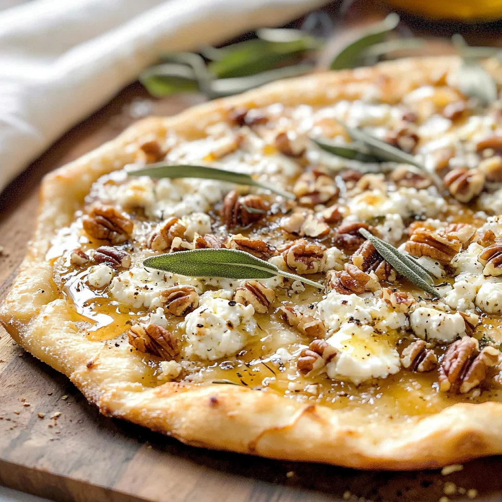 Grilled Honey Goat Cheese Pizza