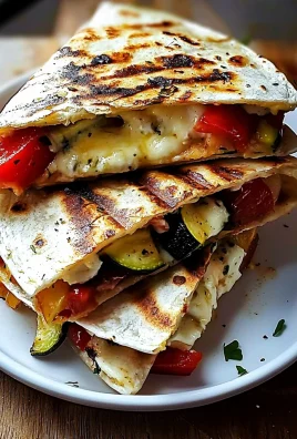 Grilled Mediterranean Veggie Quesadillas